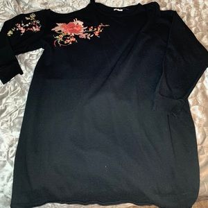 Maurice’s Black Embroidered Dress